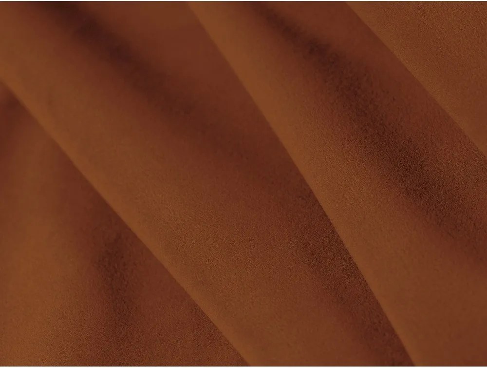 Letto matrimoniale imbottito color terracotta con contenitore con rete inclusa 180x200 cm Eric – Micadoni