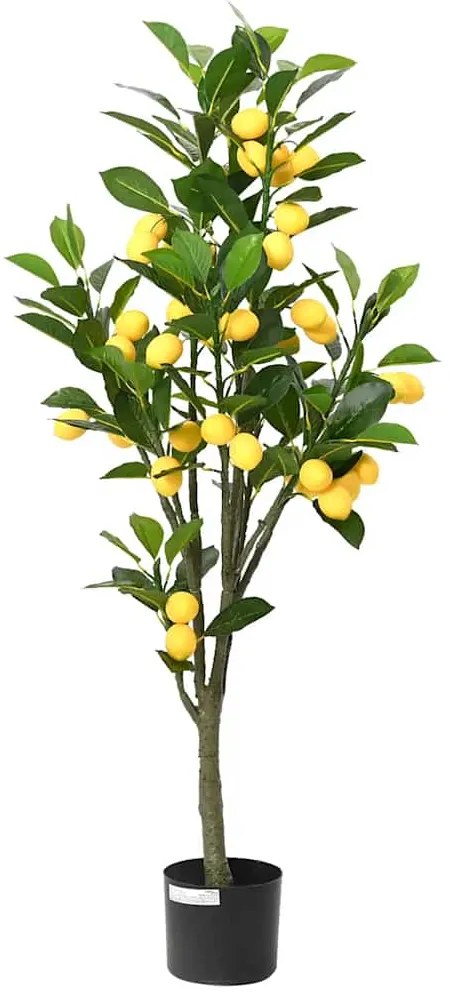 Albero Di Limoni Artificiale 136 Foglie 120 Cm Verde /
