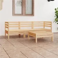 Set Divani da Giardino 4 pz in Legno Massello di Pino 3082467