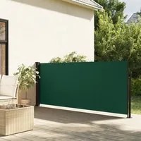 Tenda da Sole Laterale Retrattile Verde Scuro 120x600 cm 4004500