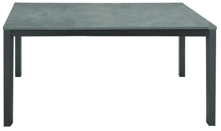 Tavolo SANREMO in metallo e cemento grigio allungabile 110&#215;70 cm &#8211; 160&#215;70 cm