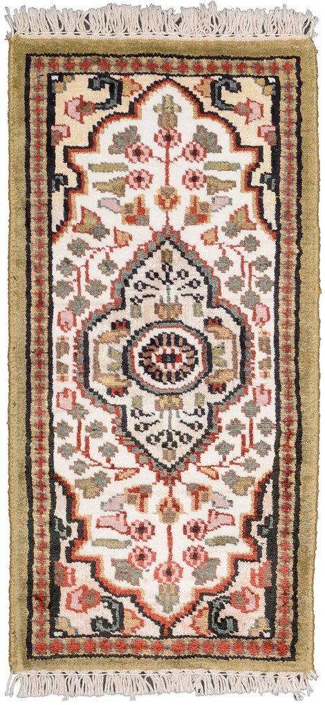 Agra Tappeto orientale 60x30 Beige (Indian) Annodato A Mano