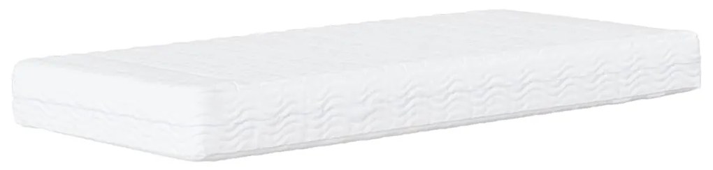 Letto con materasso crema 100x200 cm in tessuto