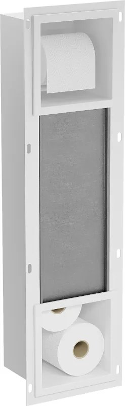 Mexen X-Wall-BP supporto per carta igienica con dispenser, bianco - 1924