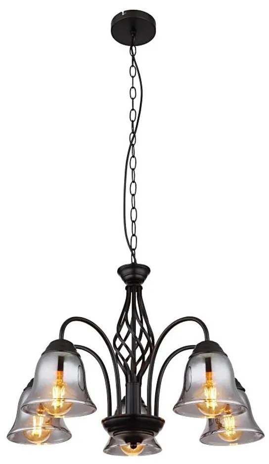 Globo 60298-5H - Lampadario a sospensione con catena GONNY 5xE27/60W/230V