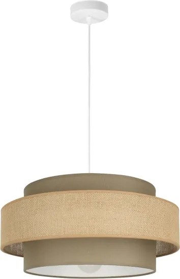 Brilagi - Lampada a sospensione con cavo RESNA 1xE27/60W/230V Ø 40 cm marrone/beige