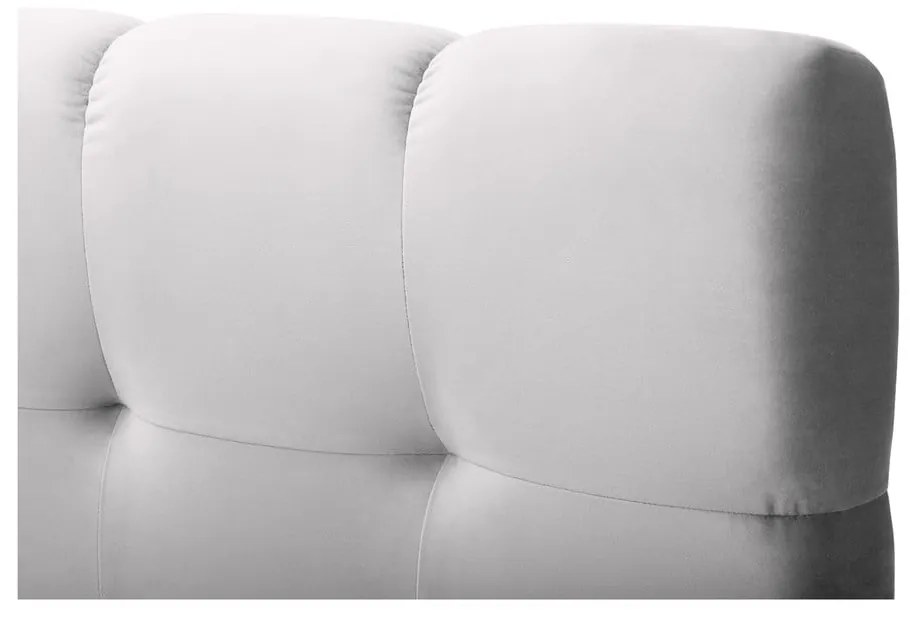 Letto boxspring grigio chiaro con contenitore 160x200 cm Bali - Cosmopolitan Design