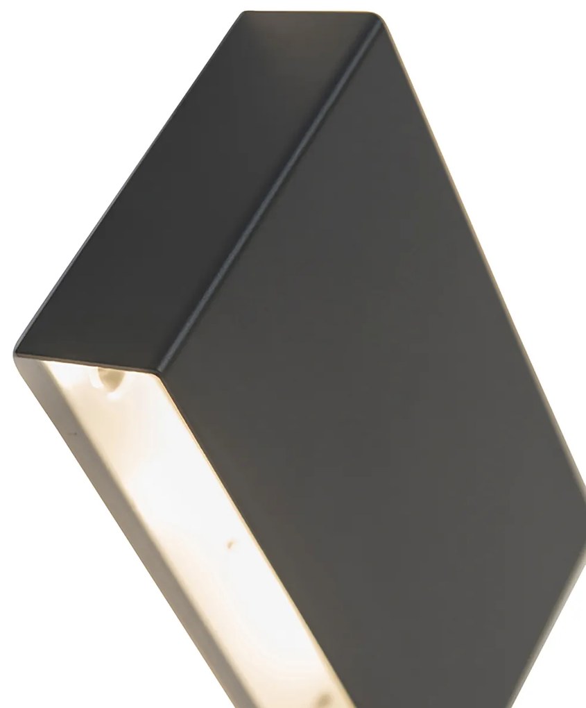 Set di 2 lampade da parete moderne nere - Otan