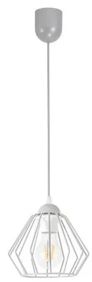 Lampadario a sospensione con filo CEED 1xE27/60W/230V grigio
