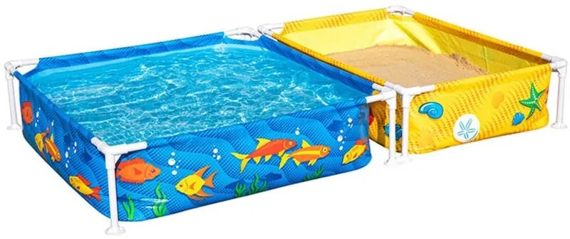 Bestway Piscina Rigida Infantile Con Sandbox 213x122x30,5 cm +2 anni Giardino 00561