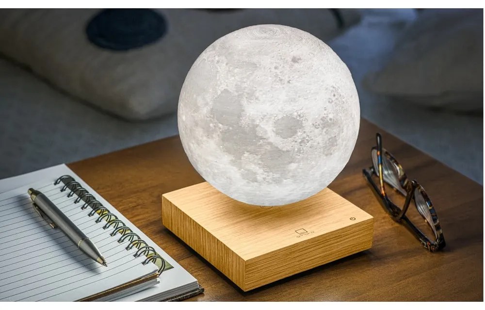 Lampada da tavolo di colore naturale (altezza totale 14 cm) Moon – Gingko