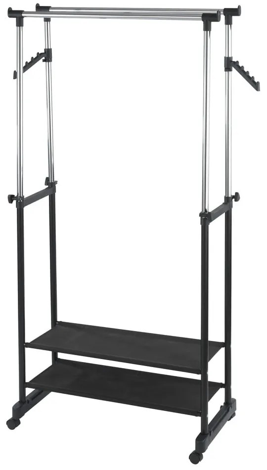 Appendiabiti telescopico/mobile in metallo nero All In - Wenko