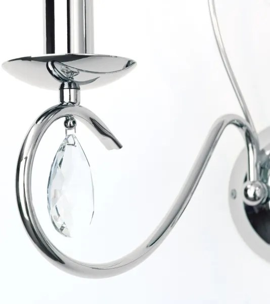 Orion WA 2-1093/2- Applique di cristallo ALESSIA 2xE14/40W/230V cromo lucido