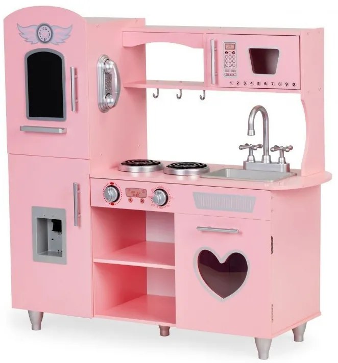 Cucina in legno per bambine in rosa