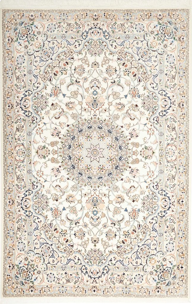 Nain Tappeto persiano 250 x 160 Beige (Iran) Annodato A Mano