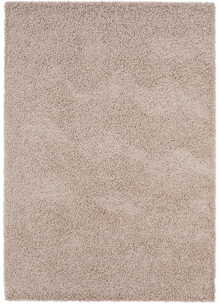 benuta Tappeto a pelo lungo Swirls Taupe 80x150 cm - Tappeto design moderno soggiorno