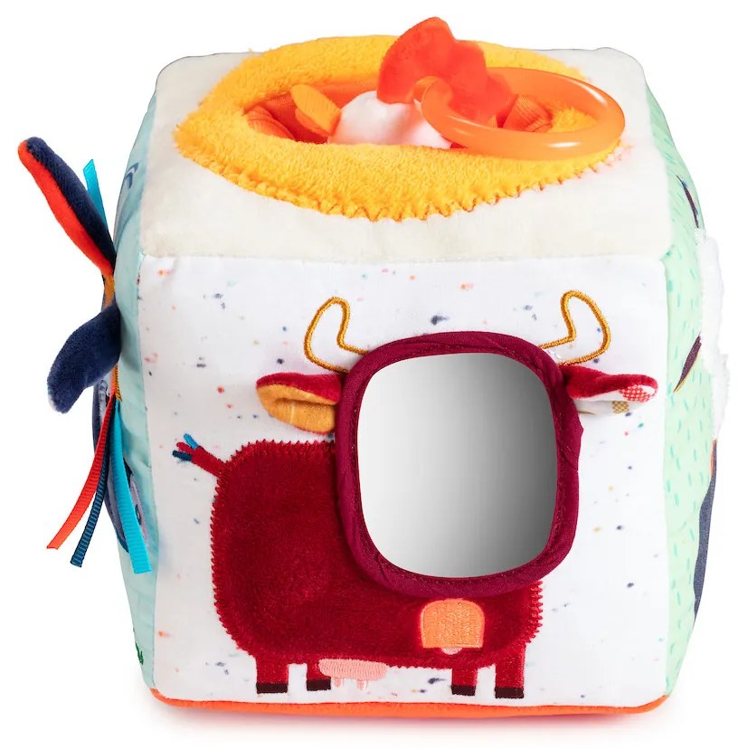 Lilliputiens - Cubo tessile per le attività - Fattoria