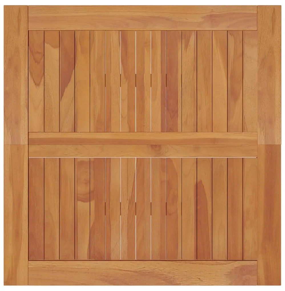 Tavolo da pranzo da giardino 85x85x75 cm legno massello di teak