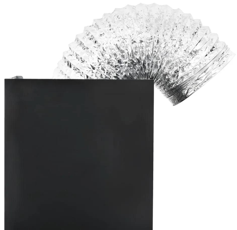 Cappa Aspirante a Muro Acciaio Inox 756 m³/h 60 cm Nera