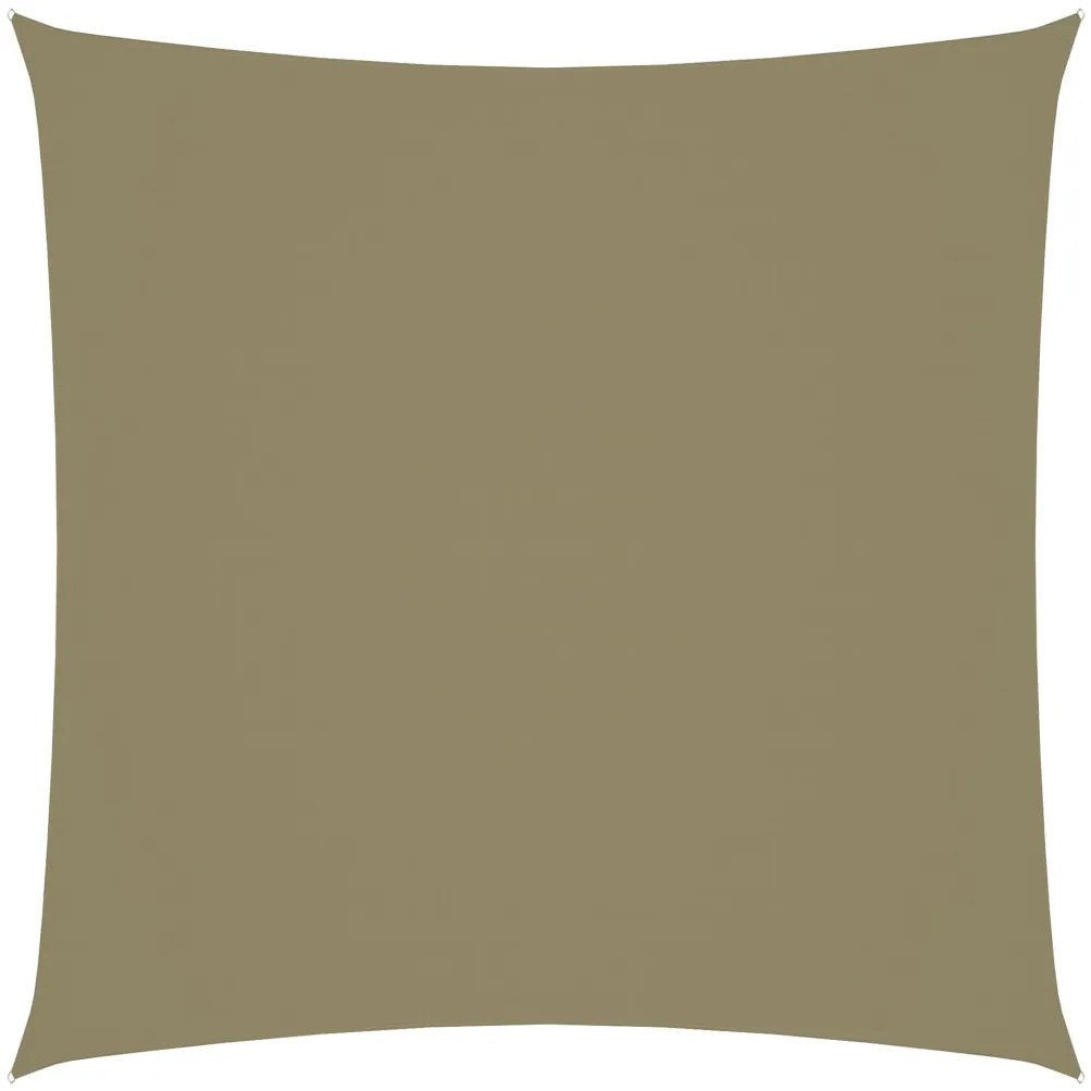 Parasole a Vela in Tela Oxford Quadrato 6x6 m Beige