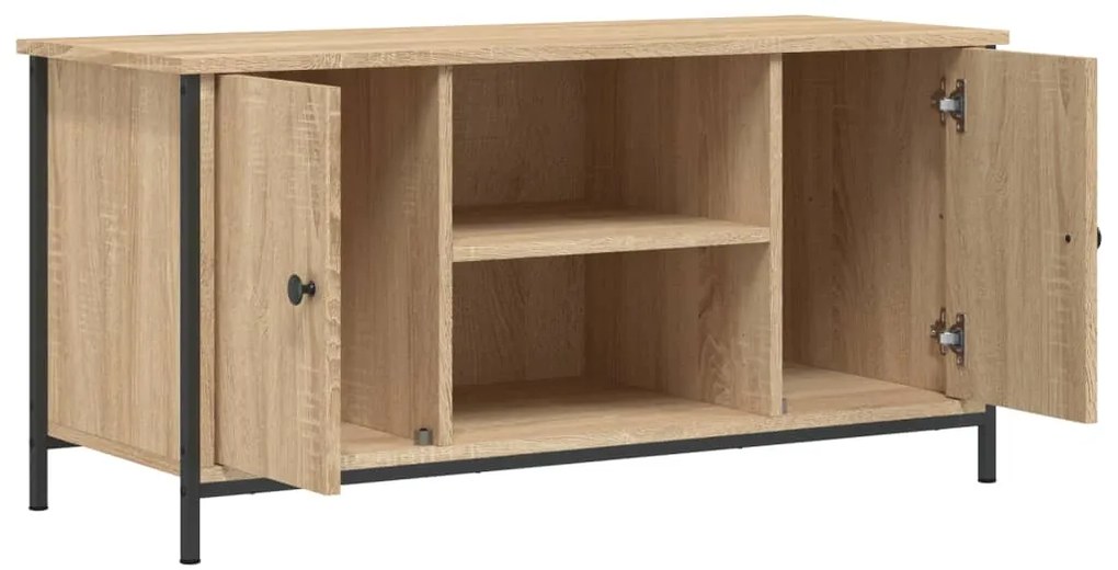 Mobile porta tv rovere sonoma 100x40x50 cm in legno multistrato