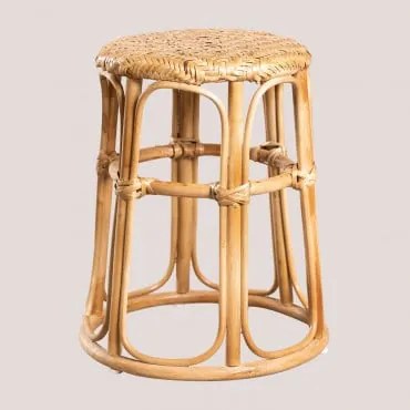 Sgabello basso in rattan Yarom ↑48,5 cm - Sklum