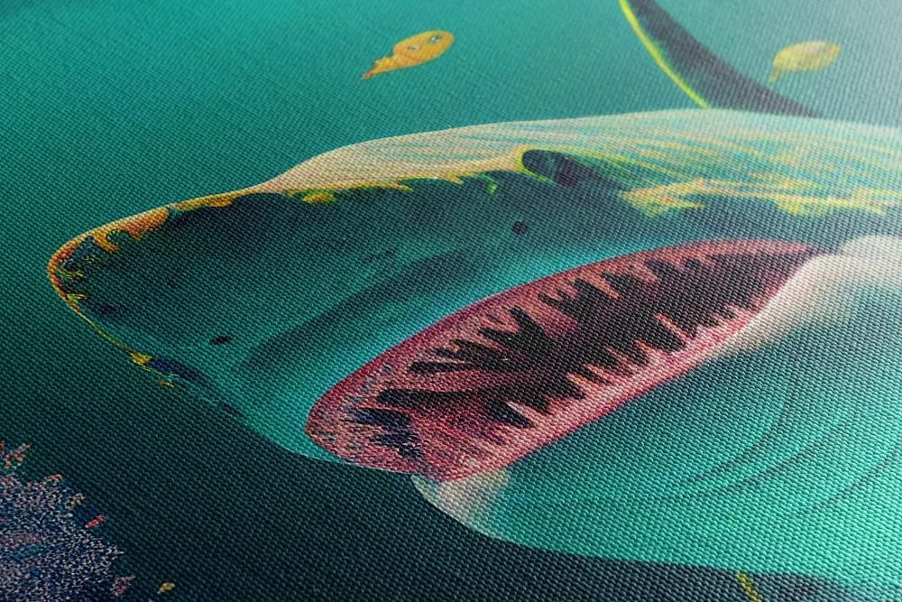 Stampa su tela – Squalo surrealista