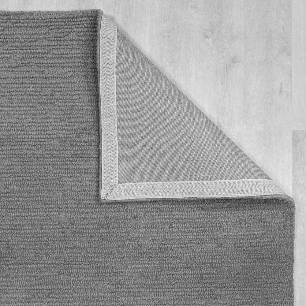 Tappeto grigio in lana tessuto a mano 160x230 cm Harris Boucle – Flair Rugs