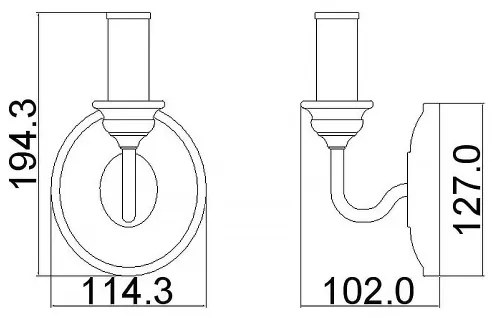 Feiss FE-HARTSVILLE1 - Applique da parete HARTSVILLE 1xE14/40W/230V beige/marrone