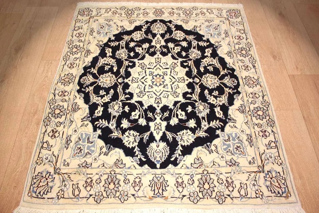 Nain Tappeto 100x110 (Iran) Annodato A Mano