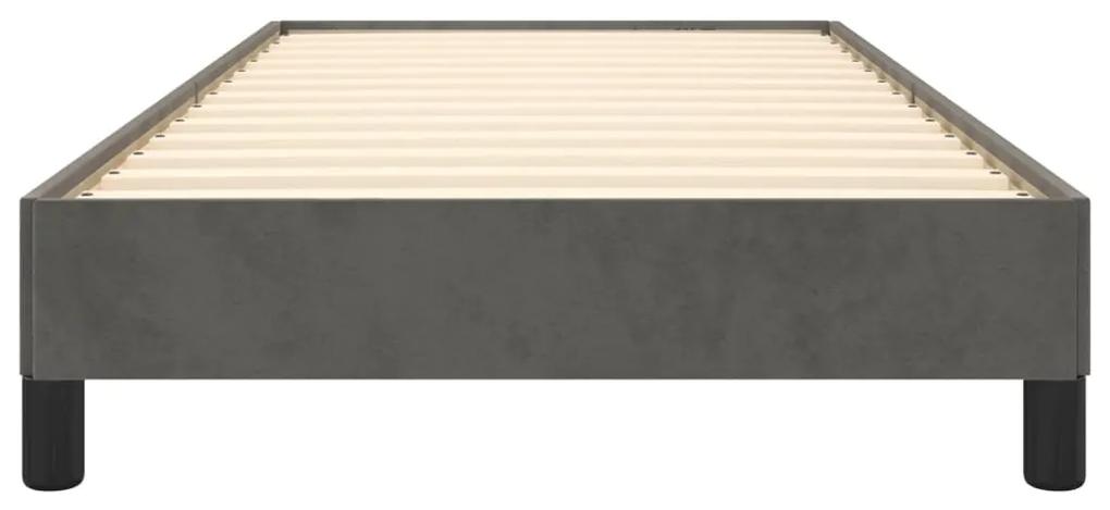 Giroletto grigio scuro 80x200 cm in velluto