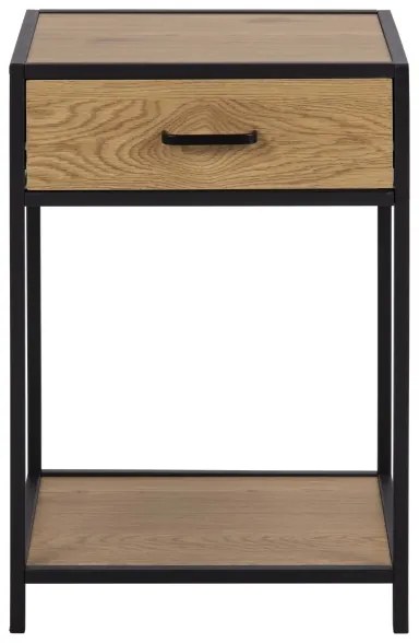 Comodino SARON quercia/nero