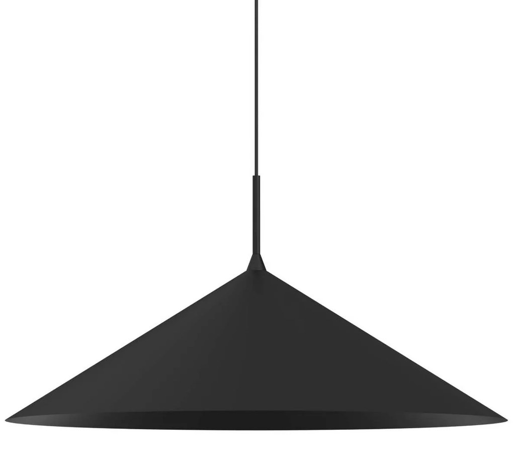 Eko-Light Lampada a sospensione Capital, nera, a 1 luce, Ø 60 cm, GX53