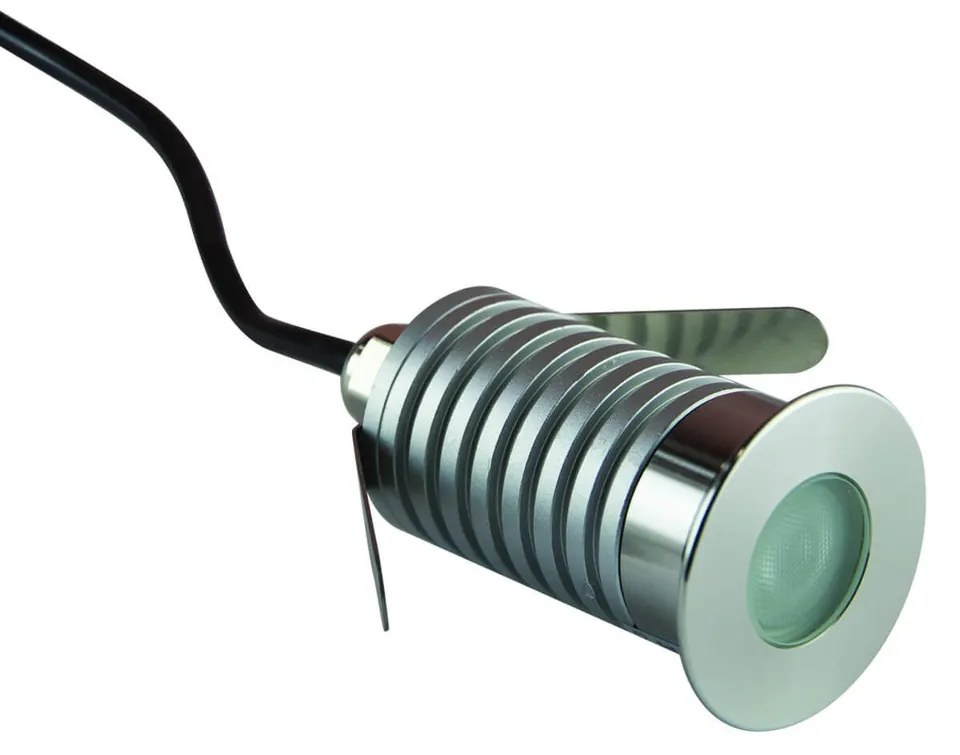 Faretto Segnapasso LED 3W IP67 Acciaio Inox Professional Colore Bianco Caldo 2.700K