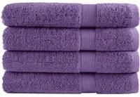 Asciugamani per Sauna 4 pz Viola 80x200 cm 600 g/m 100% Cotone 137363