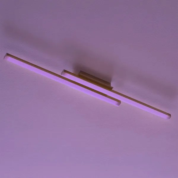 Eglo 55971 - Plafoniera LED RGBW dimmerabile FRAIOLI-Z LED/34W/230V cromo satinato + telecomando