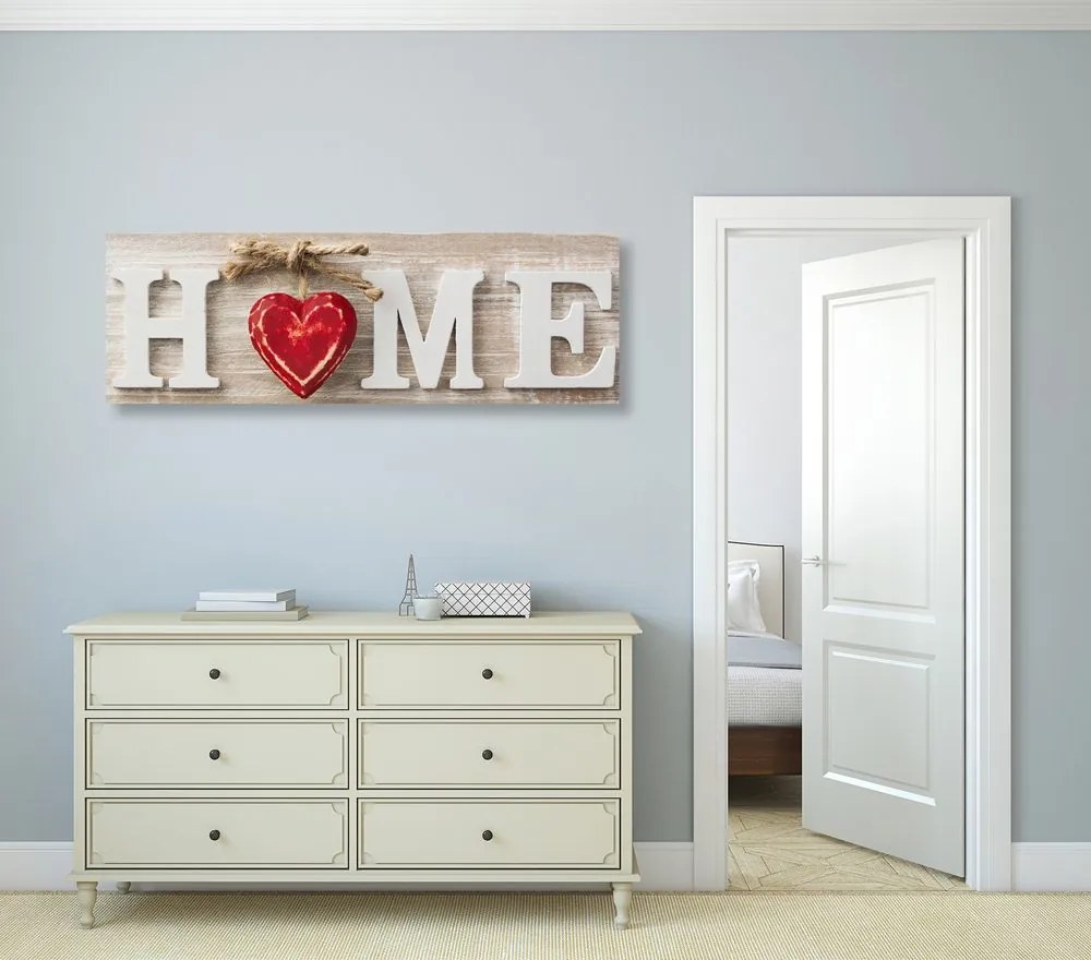 Stampa su tela – Con scritta Home