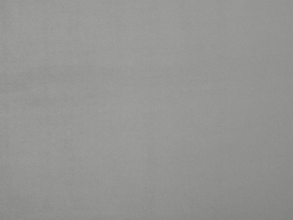 Letto matrimoniale velluto grigio 180 x 200 cm MELLE Beliani