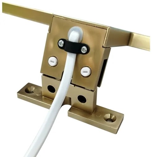 Illuminazione specchio bagno LED/8W/230V 4000K 50 cm IP44 oro opaco