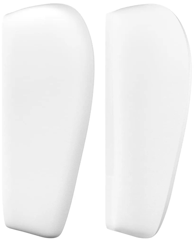 Testiera ad orecchio bianca 203x23x78/88 cm in similpelle