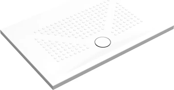 Piatto doccia in ceramica PUNTO bianco L 120 x L 80 x H 3.5 cm opaco