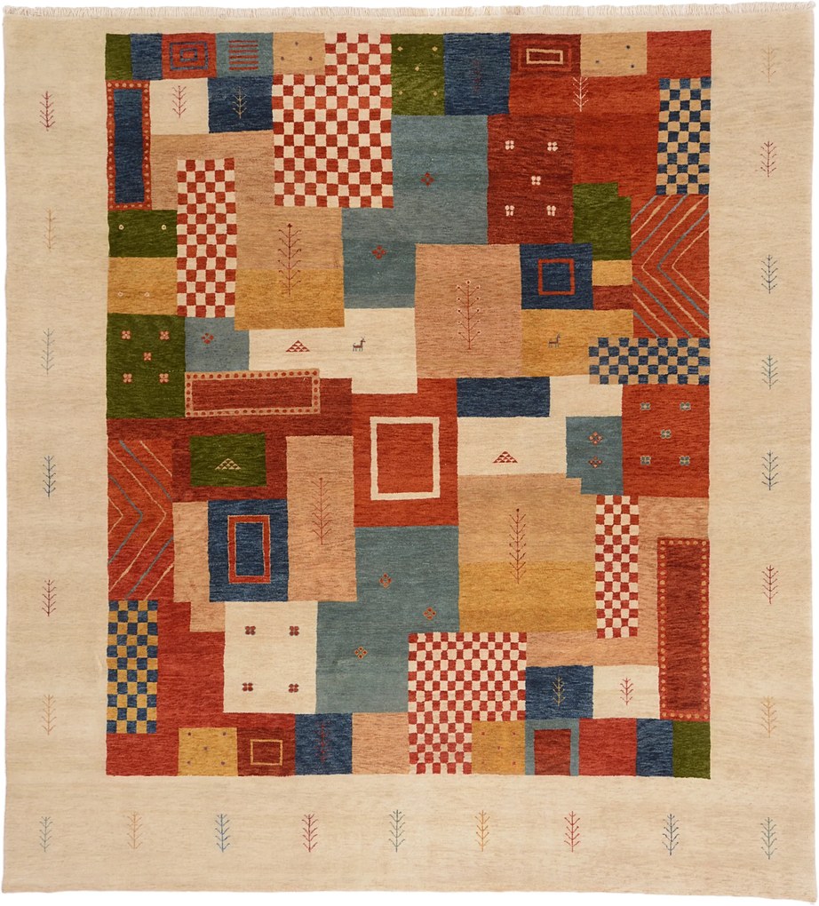 Loribaft Tappeto 260 x 240 (Indian) Annodato A Mano