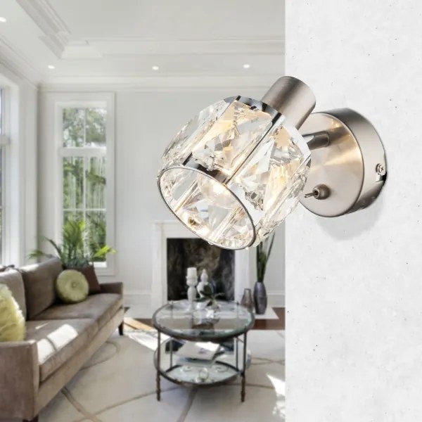 Globo 54356-1 - Luce Spot da parete KRIS 1xE14/40W/230V