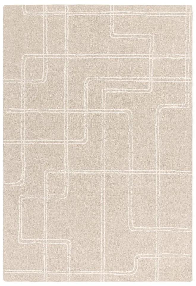 Tappeto in lana beige tessuto a mano 160x230 cm Ada - Asiatic Carpets