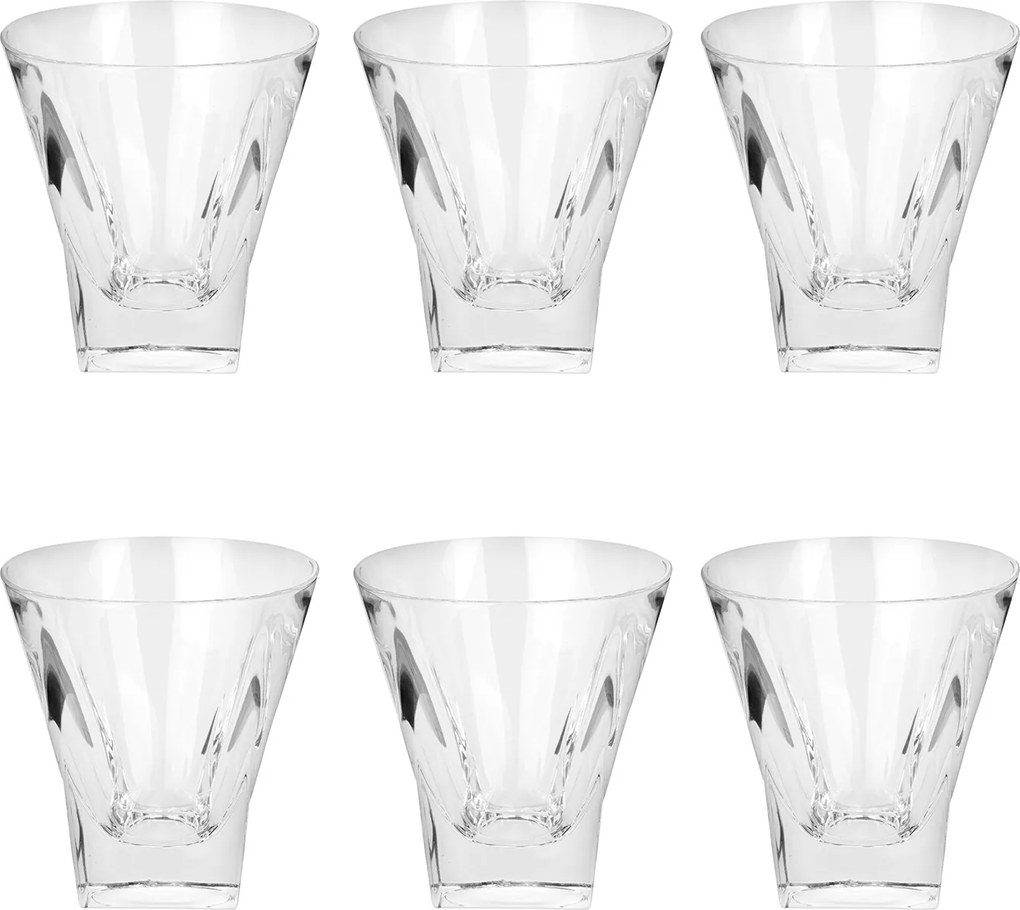 Set 6 bicchieri acqua 270 ml vetro Fusion RCR