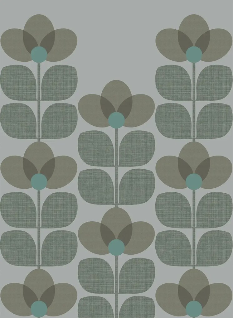 Isidore Leroy Carta da parati panoramica Flower - Sauge Panel B