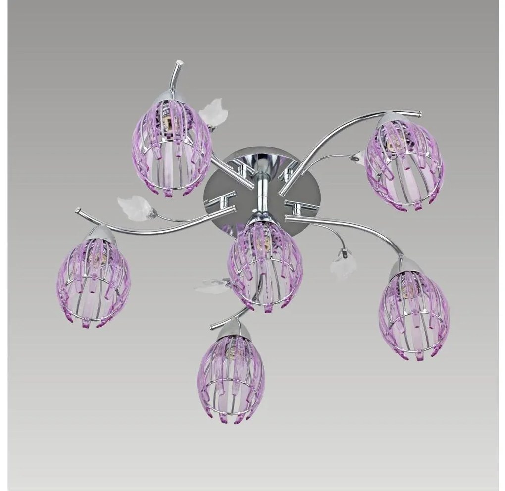 Prezent 61212 - Faretto EZZO 6xG9/33W/230V viola