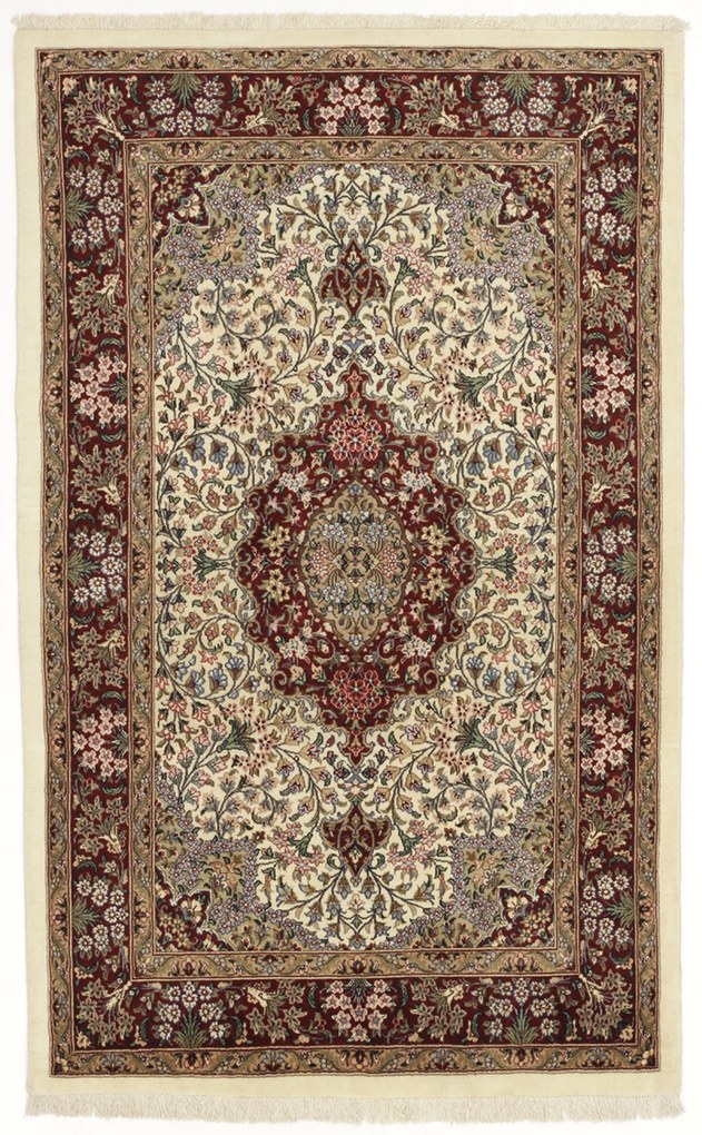 Isfahan Tappeto 170 x 100 (Iran) Annodato A Mano
