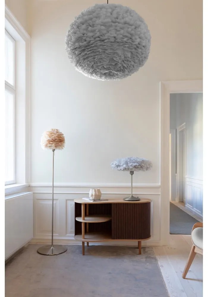 Cassettiera bassa in rovere decorato in marrone e naturale con ante scorrevoli 100x67 cm Audacious - UMAGE