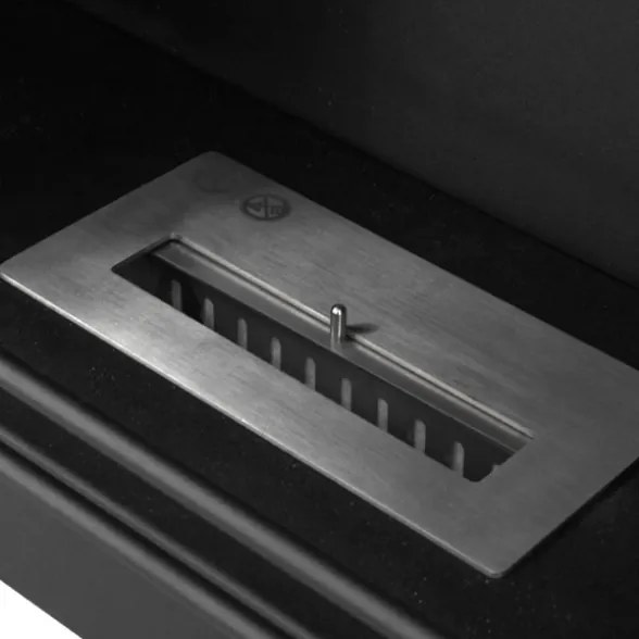 Camino a bioetanolo biocamino da terra JEFFERSON Bianco L 89,5 x H90,5 x P28